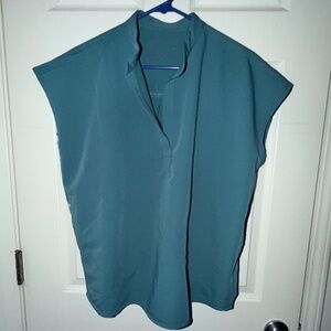 Women's Figs Rafaela Scrub Top in Hydrogen Green